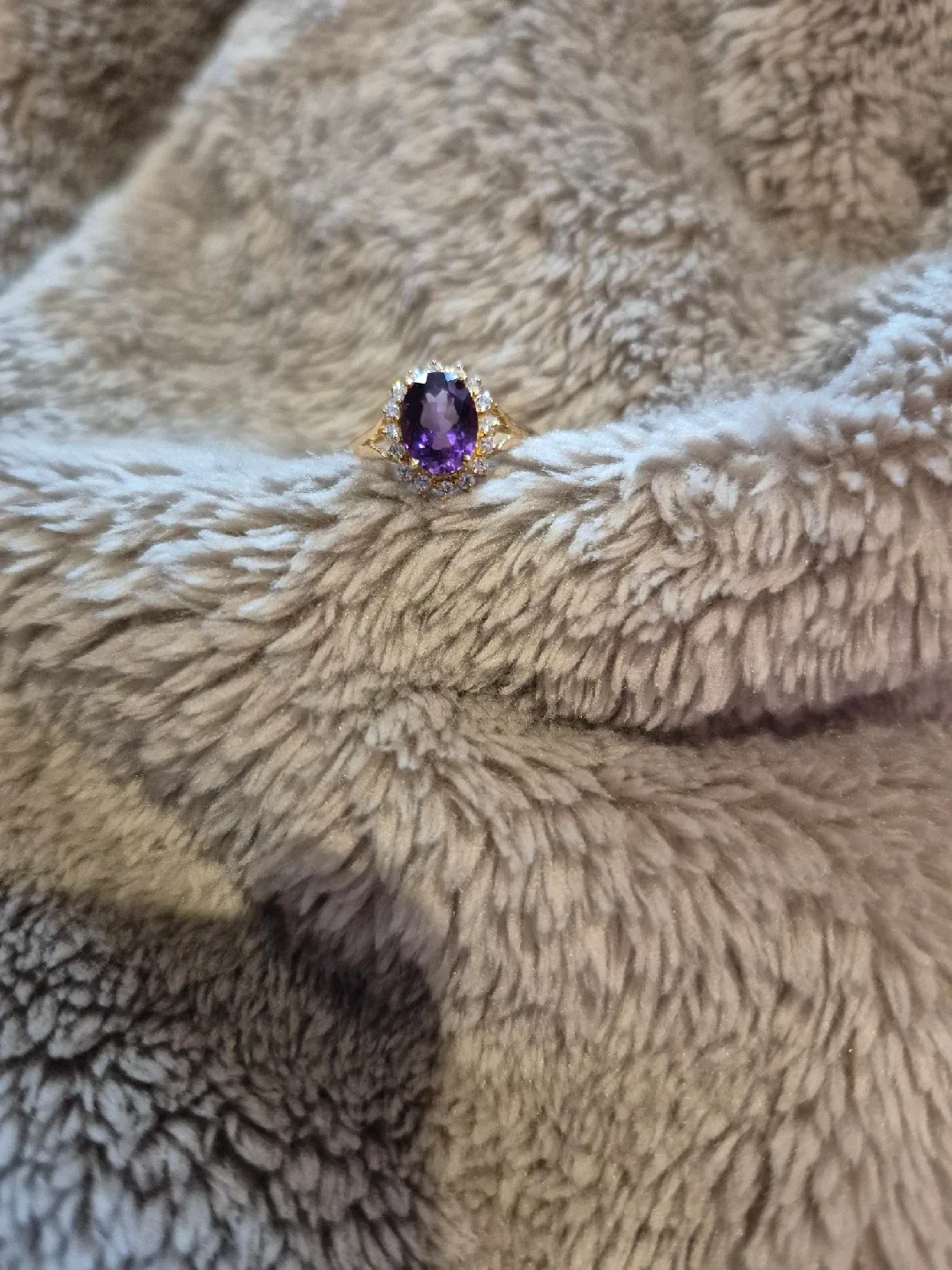Amethyst Gold Ring in Box image indicator(5)