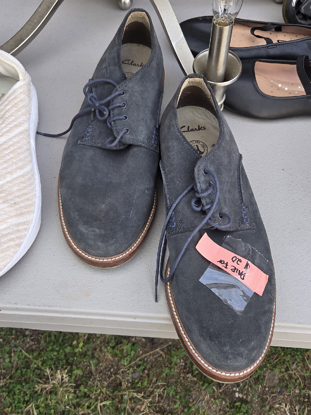 Clarks Blue Suede Shoes