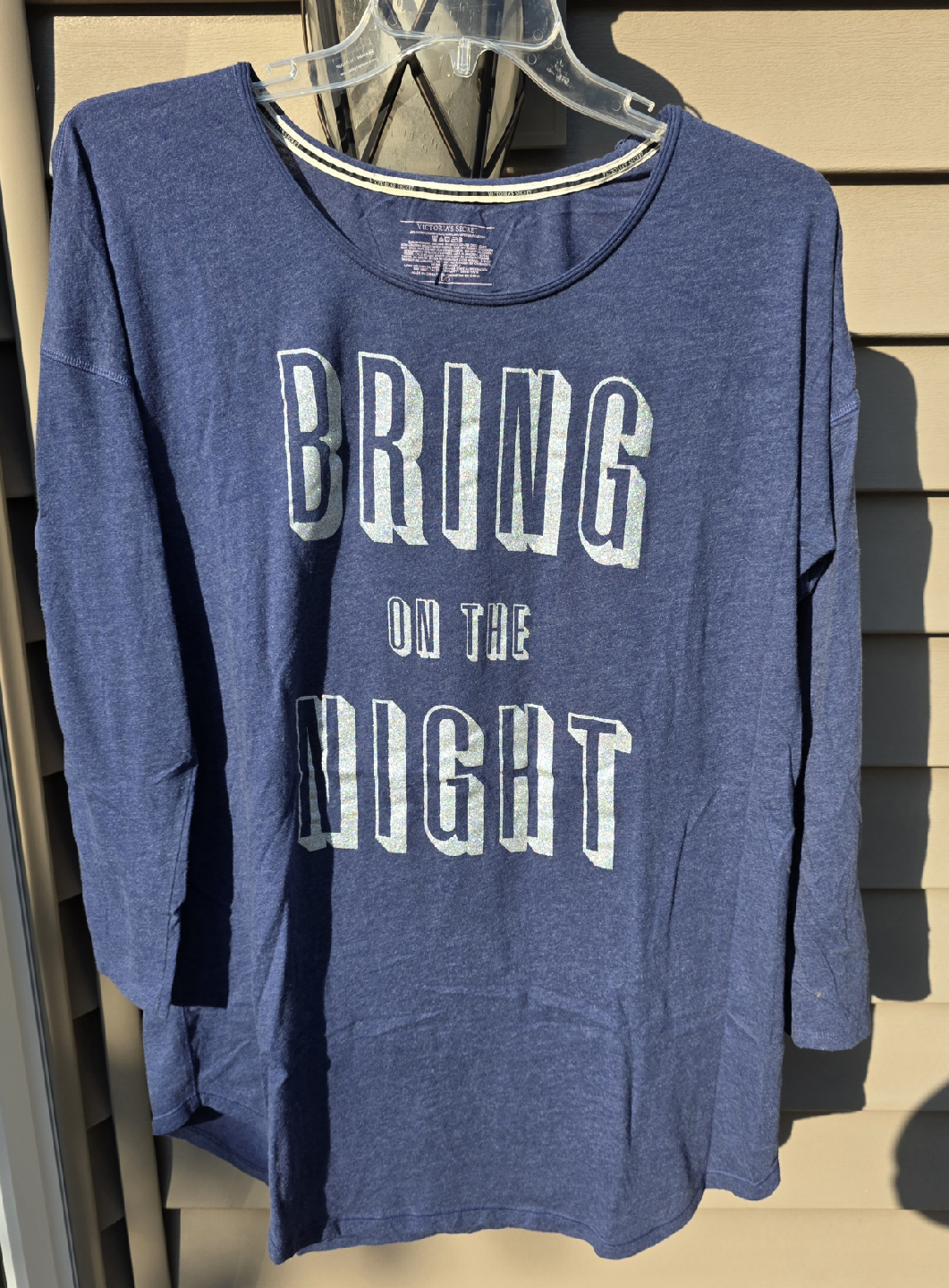 Victoria Secret sz L pj Long sleeve gown Bring on the night
