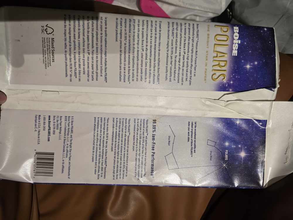 White Boise Polaris Premium Legal Size Paper - 500 Sheets - photo 2