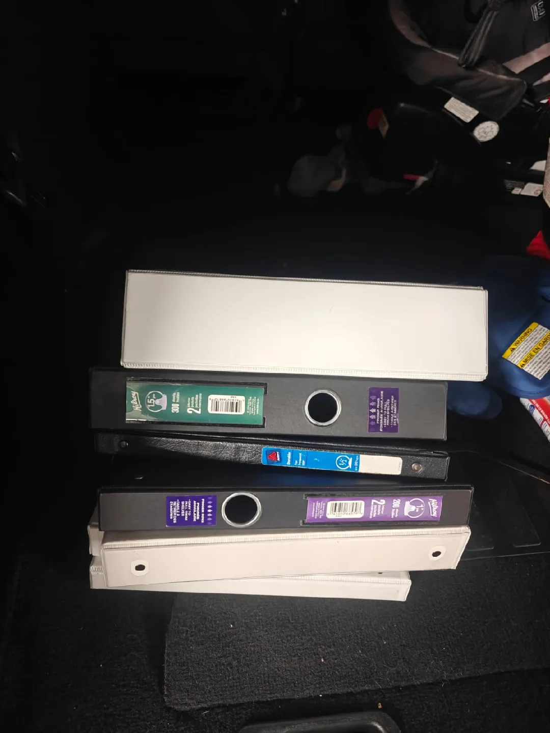 Lot of Binders - Black and White image indicator(5)