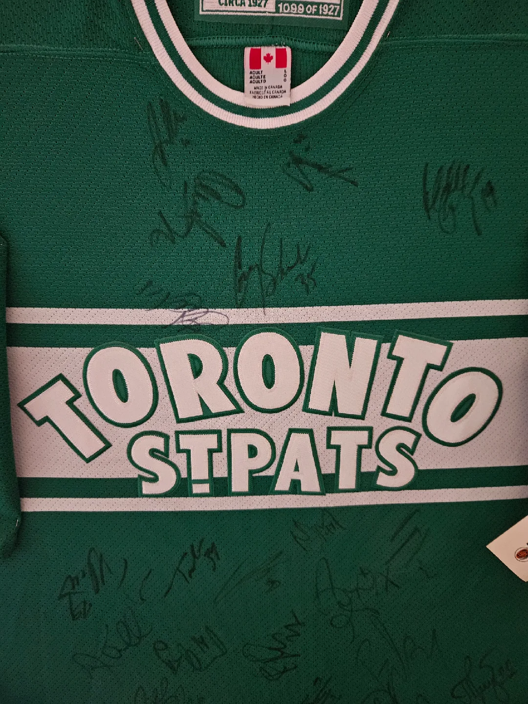 02/03 Toronto St. Pats CCM Hockey Jersey - Autographed. image indicator(5)