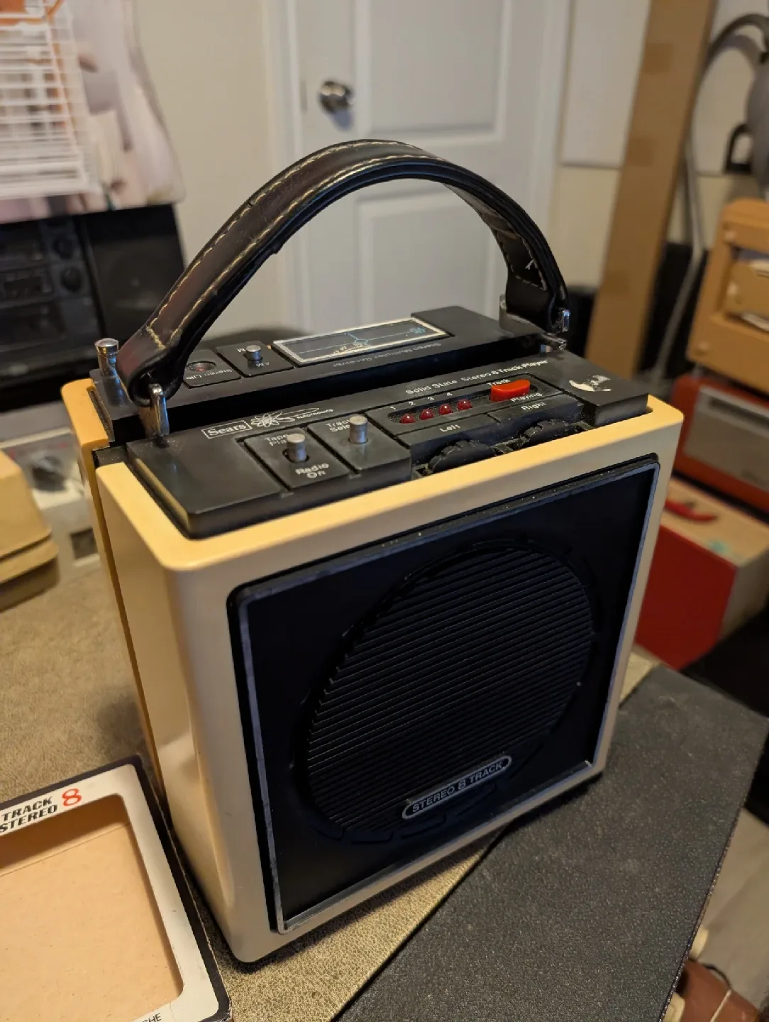 Vintage Sears Solid State Stereo 8 Track Player