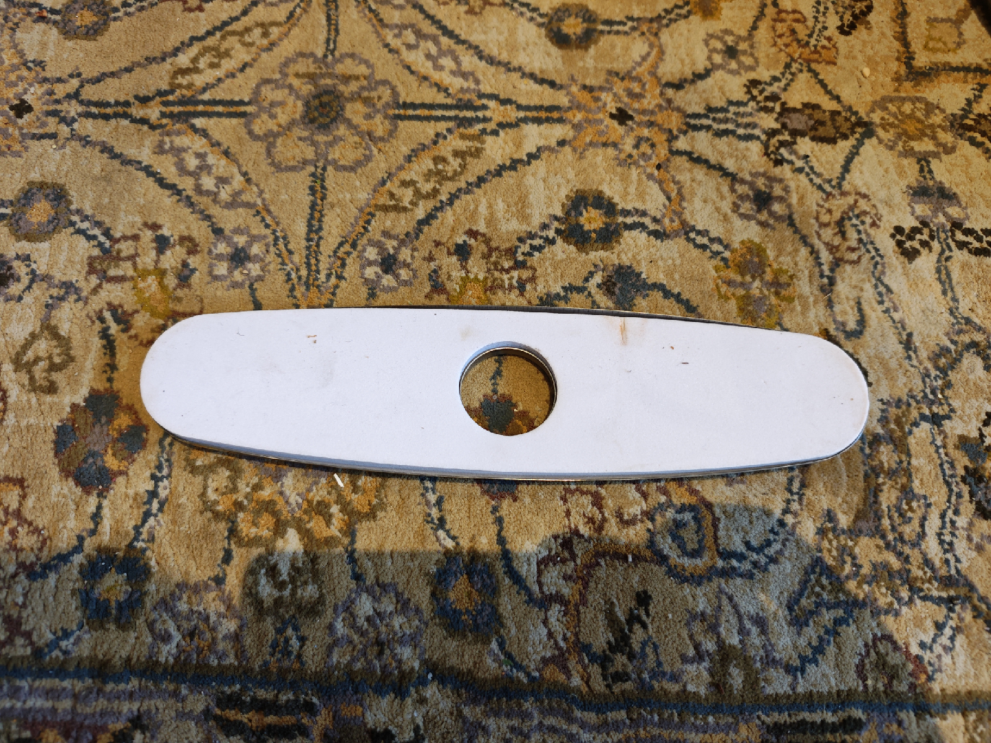 Faucet Hole Cover Deck Plate, Silver - photo 2