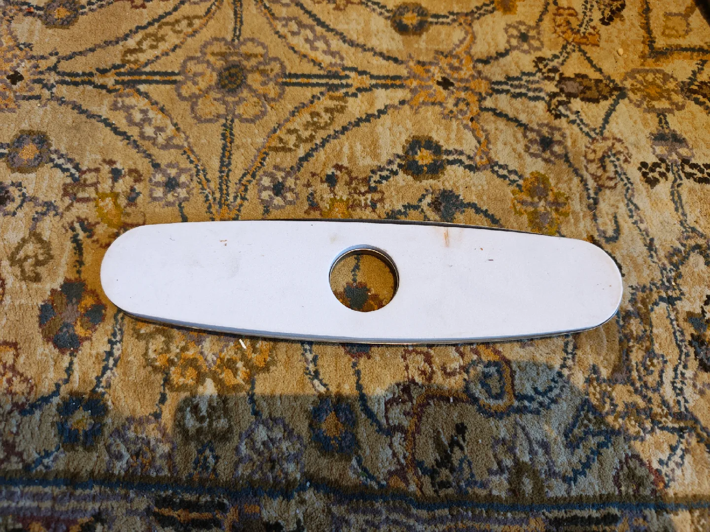 Faucet Hole Cover Deck Plate, Silver image indicator(2)