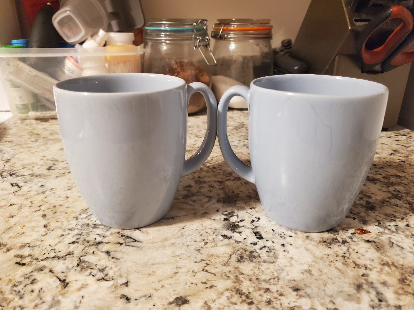 Set of 2 Light Blue Mugs