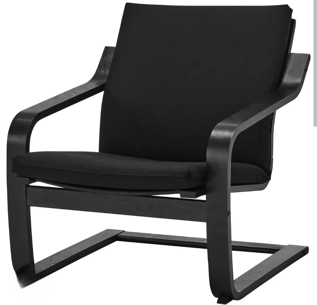Ikea Poang low-back chair - Black image indicator(7)