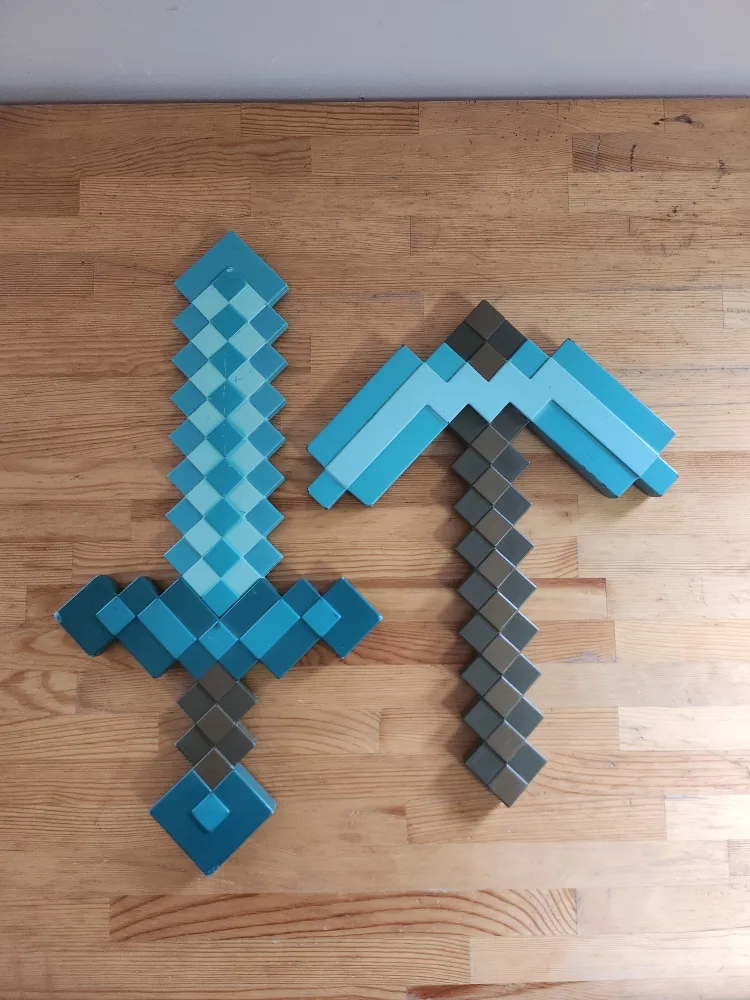Minecraft Sword and Pickaxe thumbnail