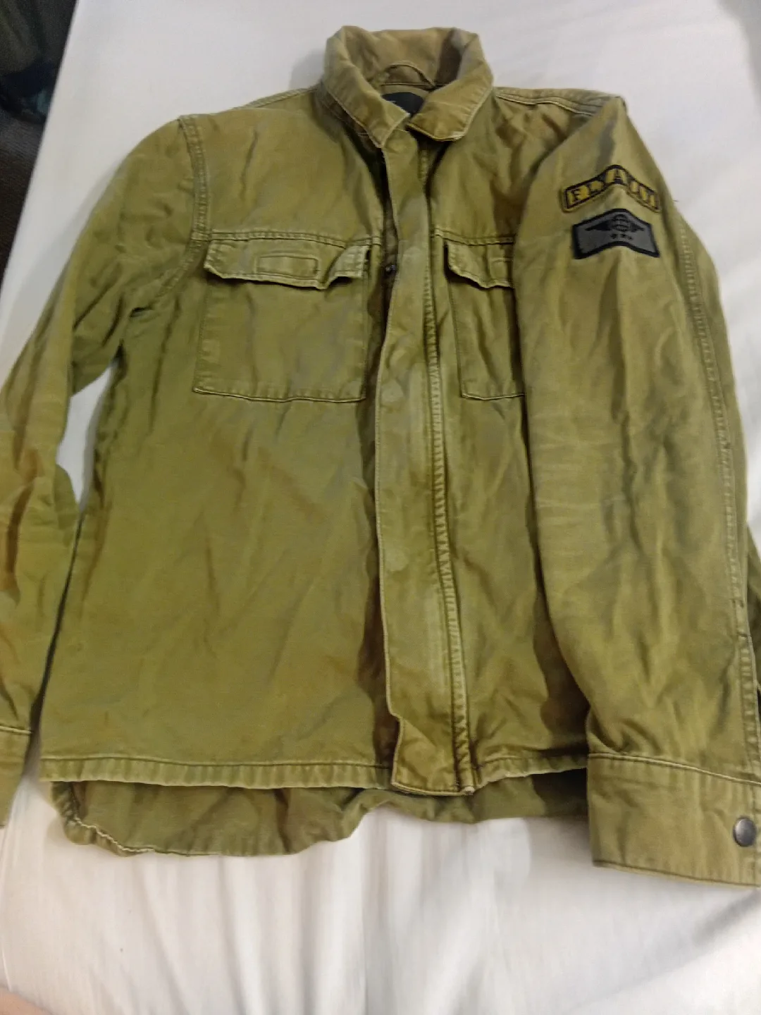 Zara Man Olive Green Jacket - Size M thumbnail