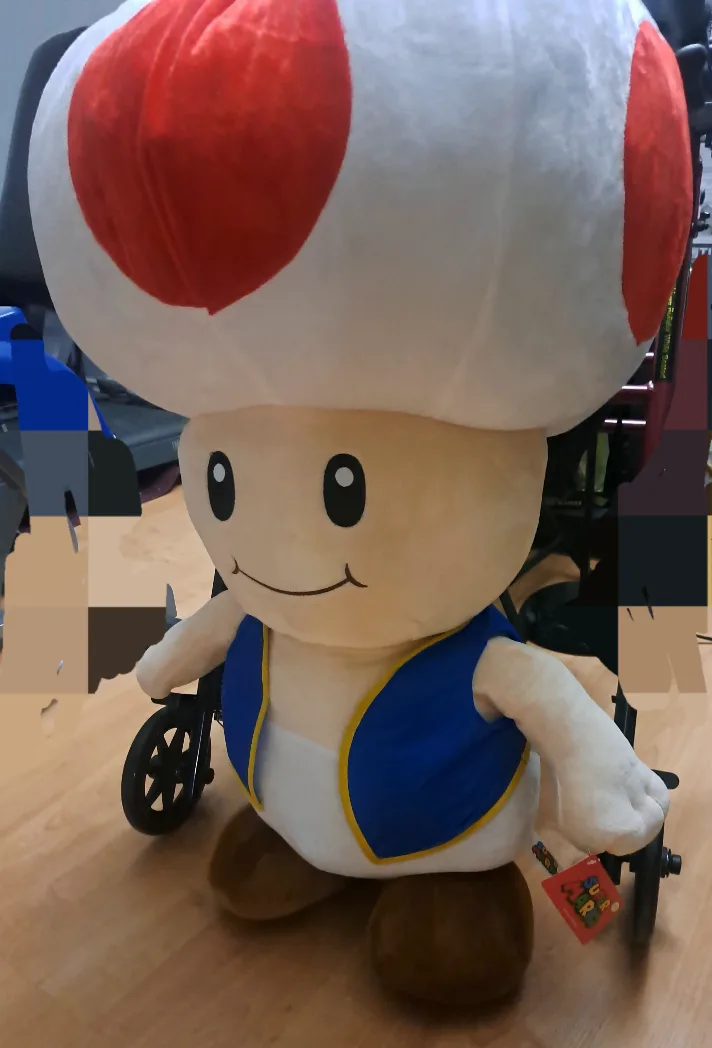 Giant Super Mario Toad collectible item - 2 foot 1 inch tall image indicator(2)