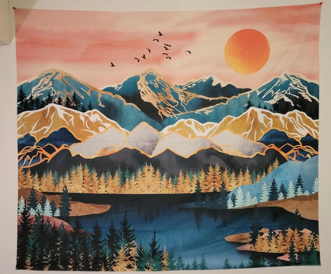 Large Mountain Tapestry