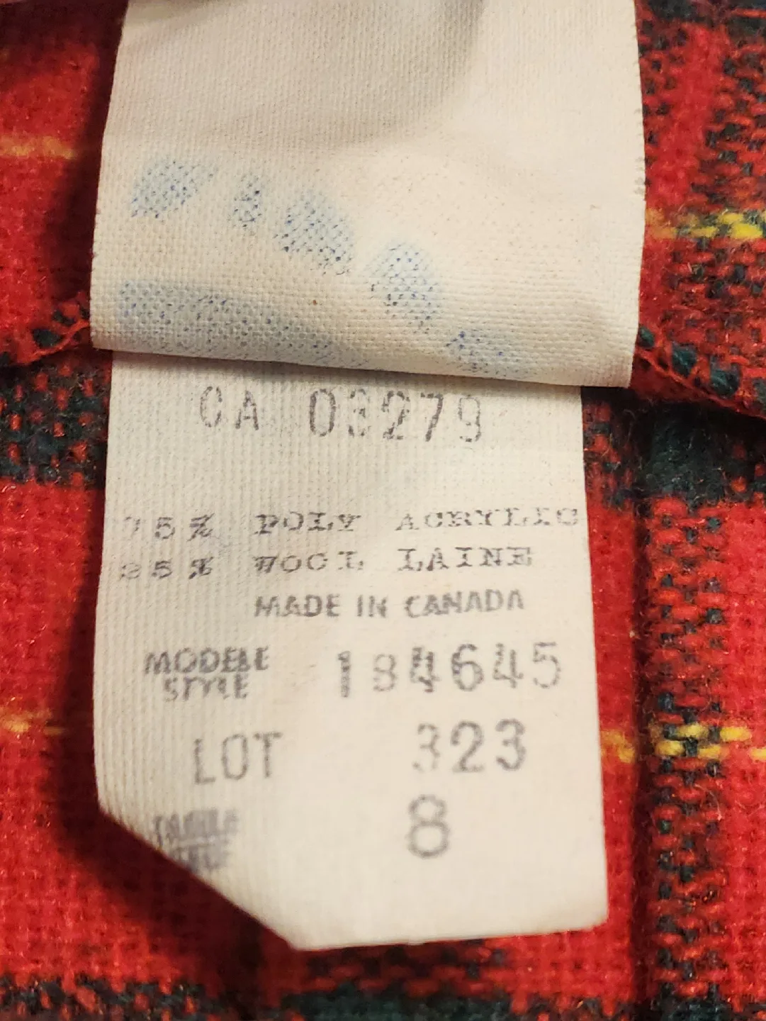 Vintage Kido Red Plaid Pleated Skirt - Size 8 image indicator(4)