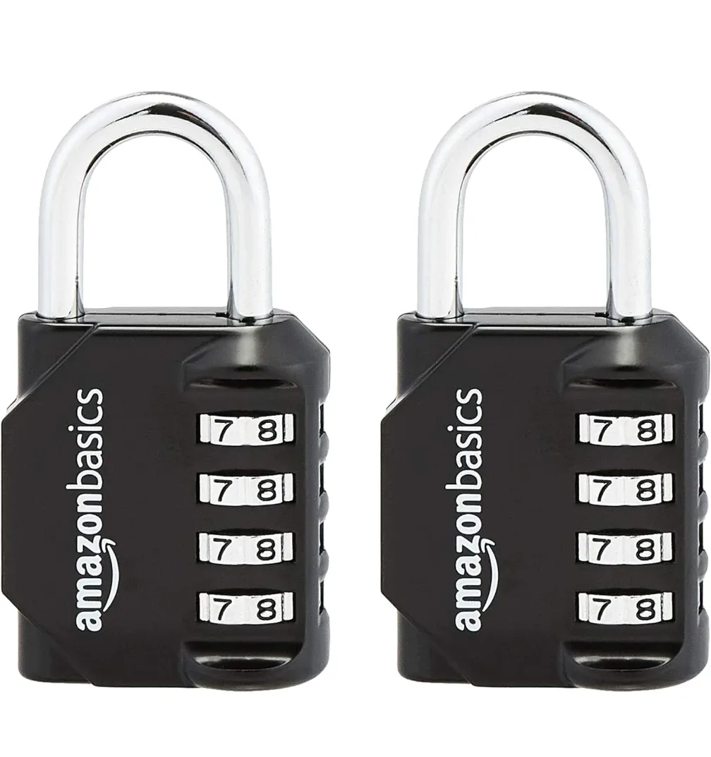 AmazonBasics Combination Padlock - Black image indicator(2)