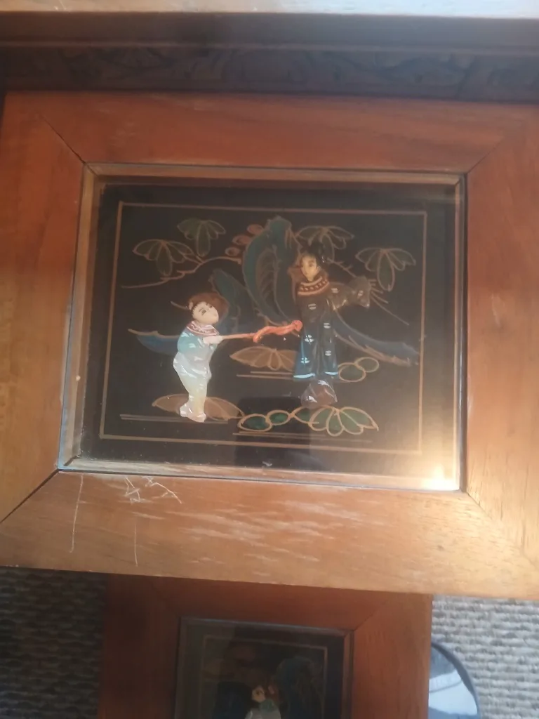 set of vintage wooden Chinese nesting tables image indicator(5)