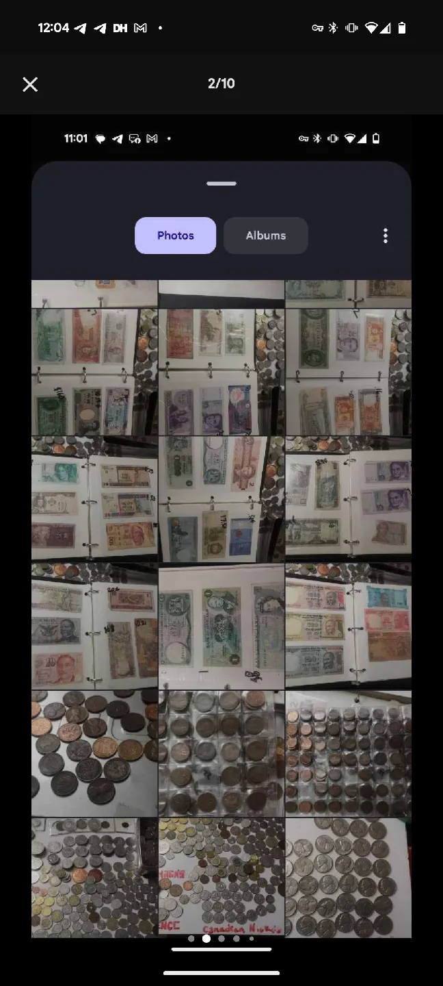 Vintage Canadian & Foreign Coin Collection image indicator(8)