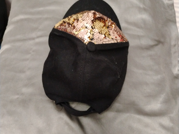 "🧡"Free Black Sequin Baseball Cap - photo 2