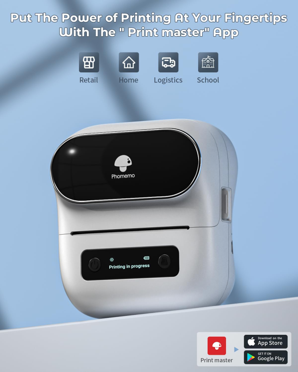 Phomemo M220 Label Maker, Upgrade 3 Inch Barcode Label Printer - photo 3