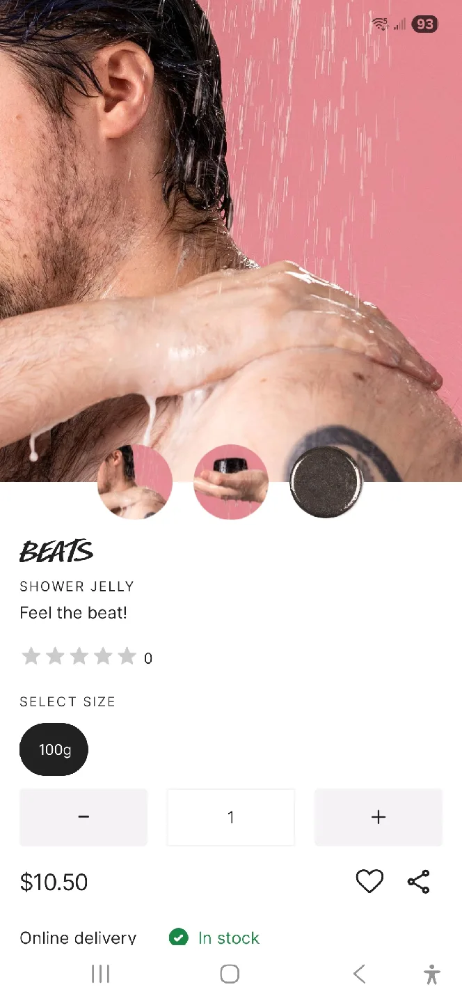 Lush Beats Shower Jelly 100g thumbnail