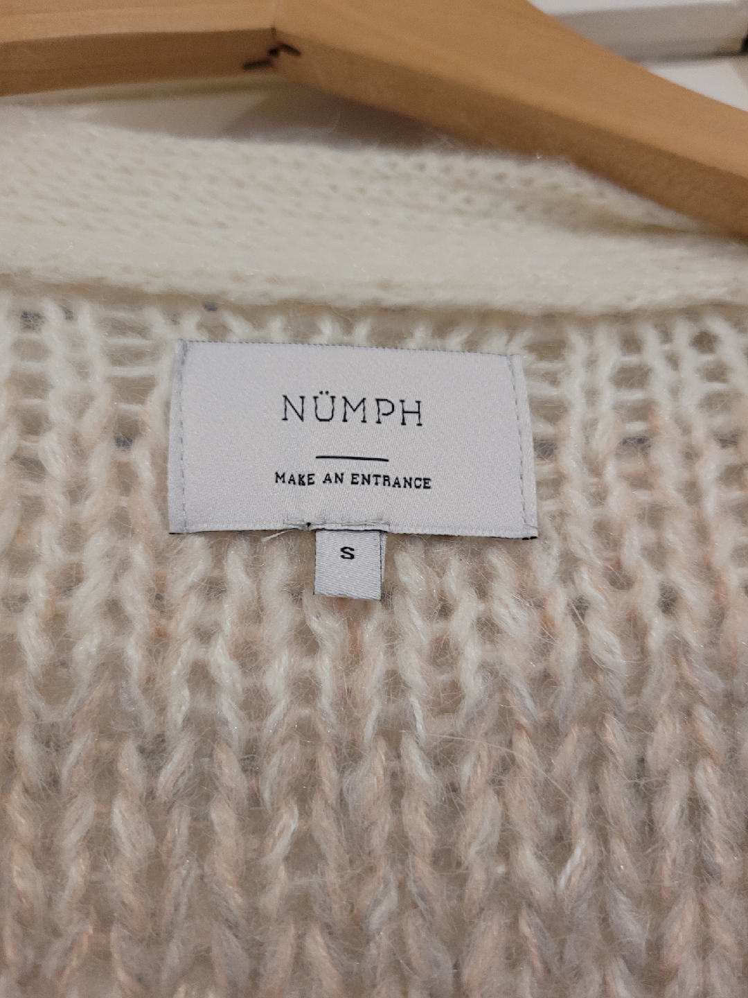 Nümph Striped Knit Cardigan - Size Small - photo 2