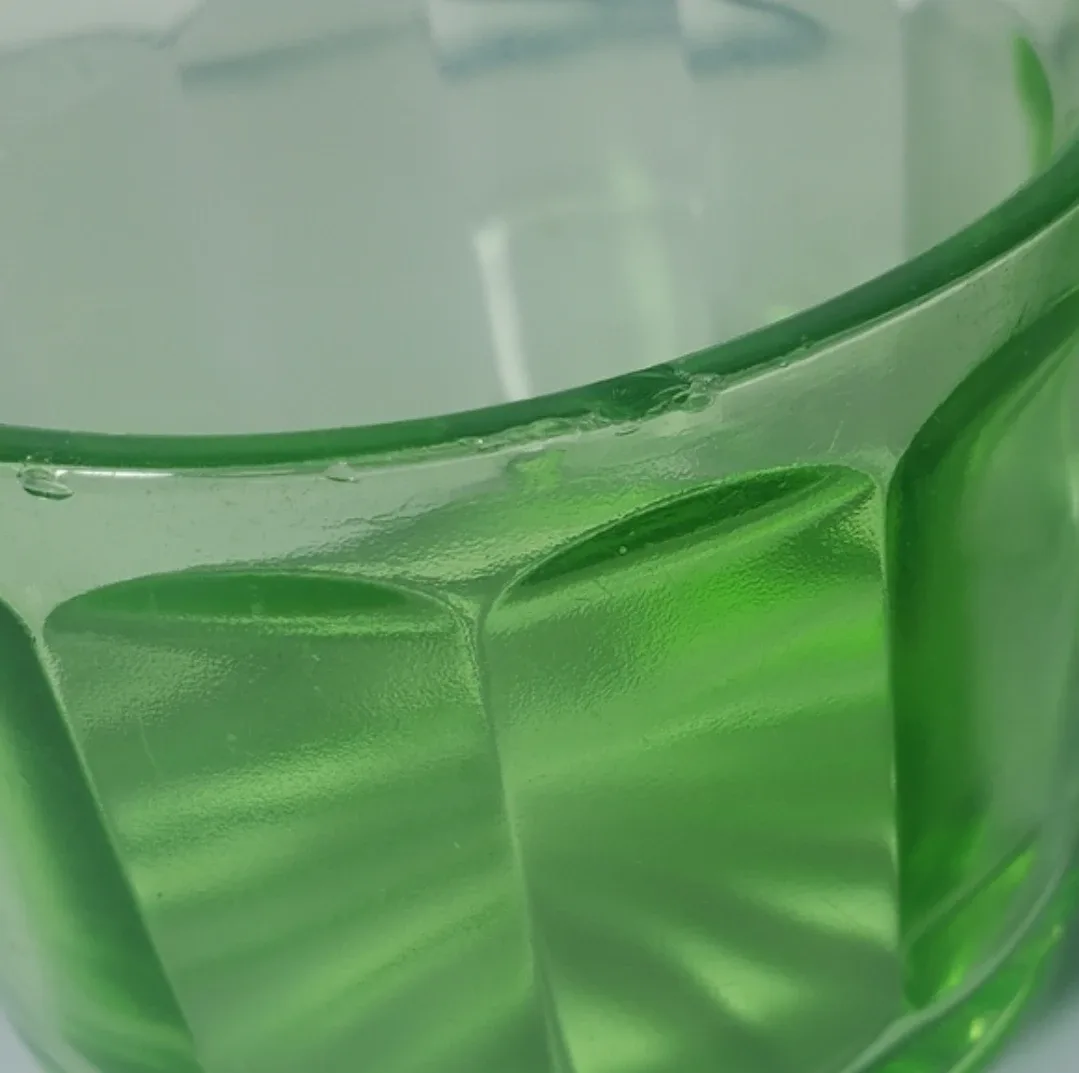 Antique Creamer With Handle Uranium Glass image indicator(6)