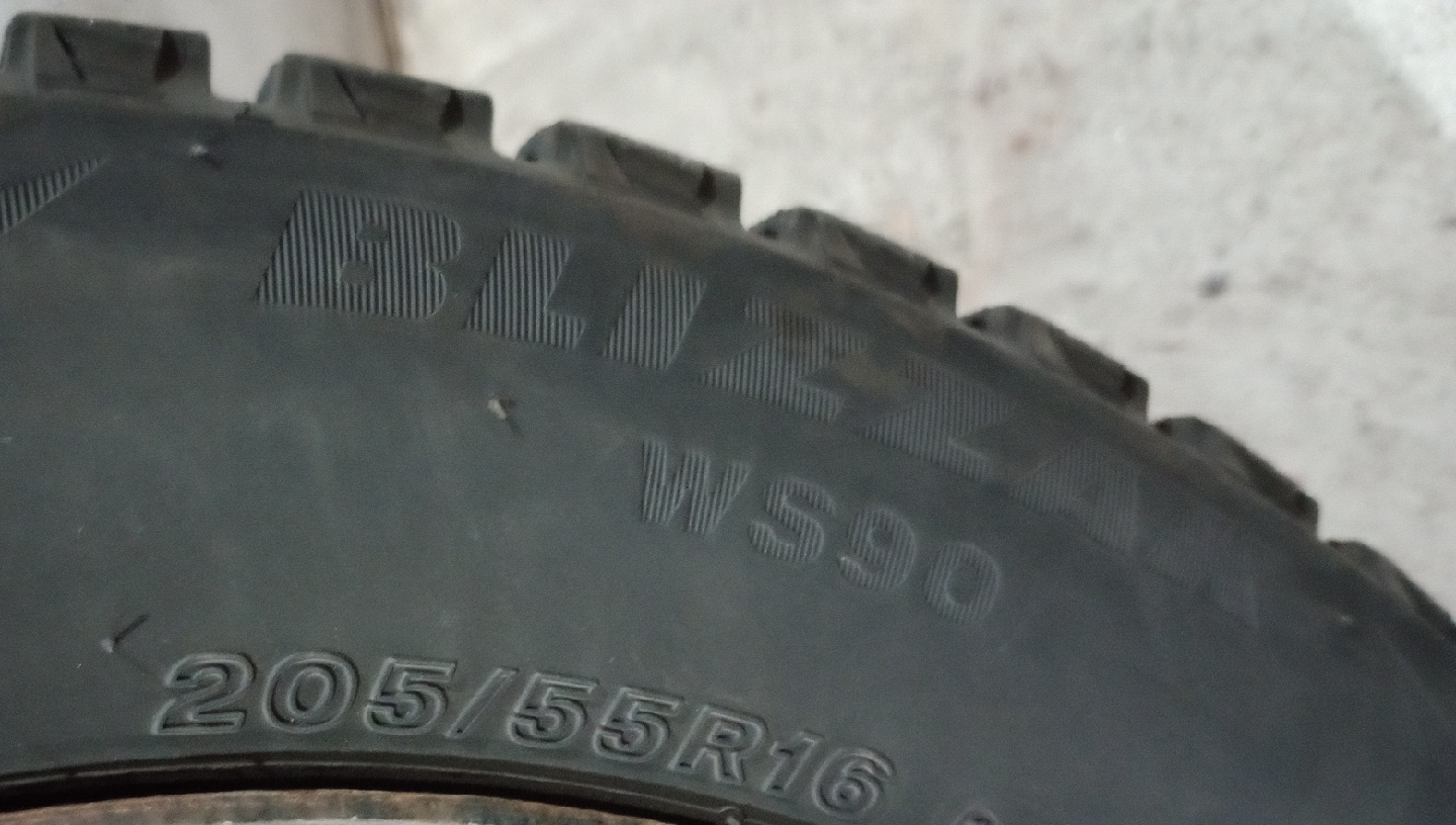Bridgestone Blizzak WS90 Winter Tire - 205/55R16 - photo 2
