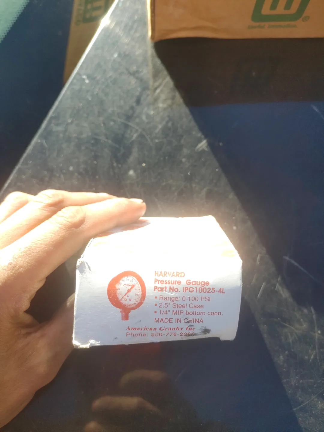 Harvard Pressure Gauge 0-100 PSI - New in Box image indicator(3)