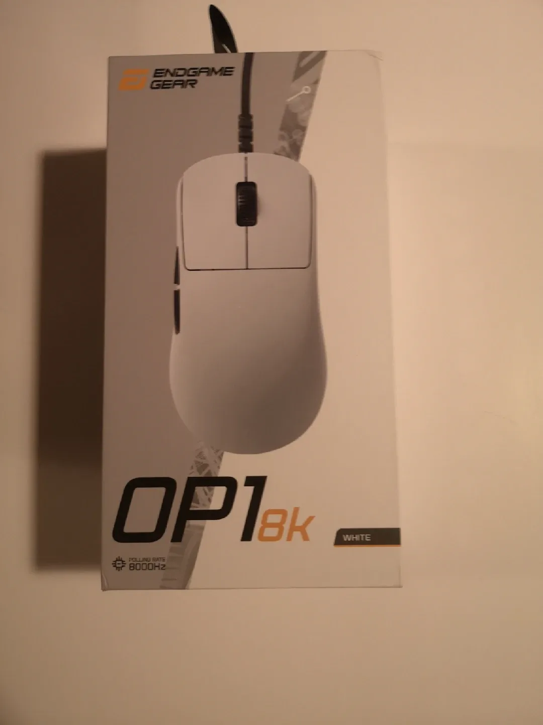 New Endgame Gear OP1 8k White Gaming Mouse
