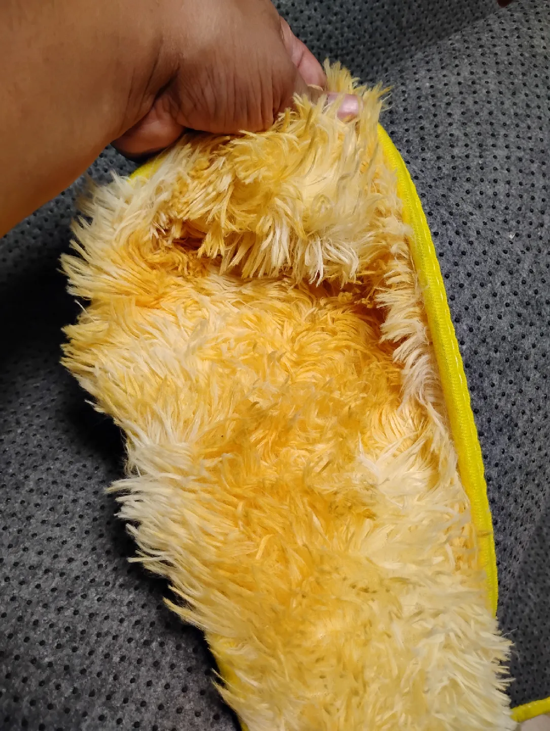 Yellow & Grey Shag Rug image indicator(5)