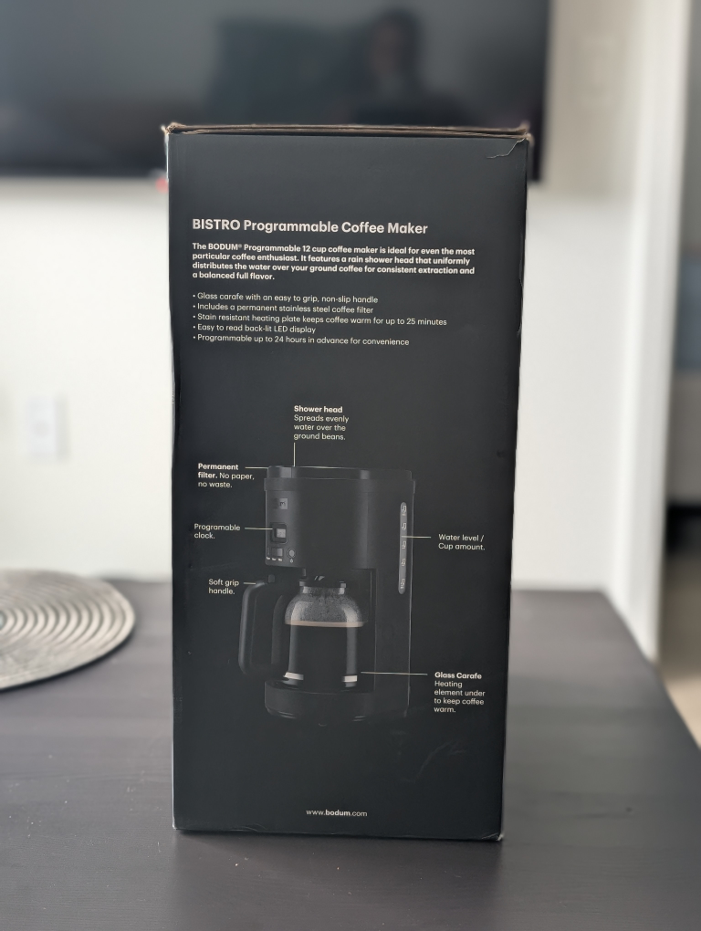 Bodum Bistro Programmable Coffee Maker - 12 Cup - photo 3