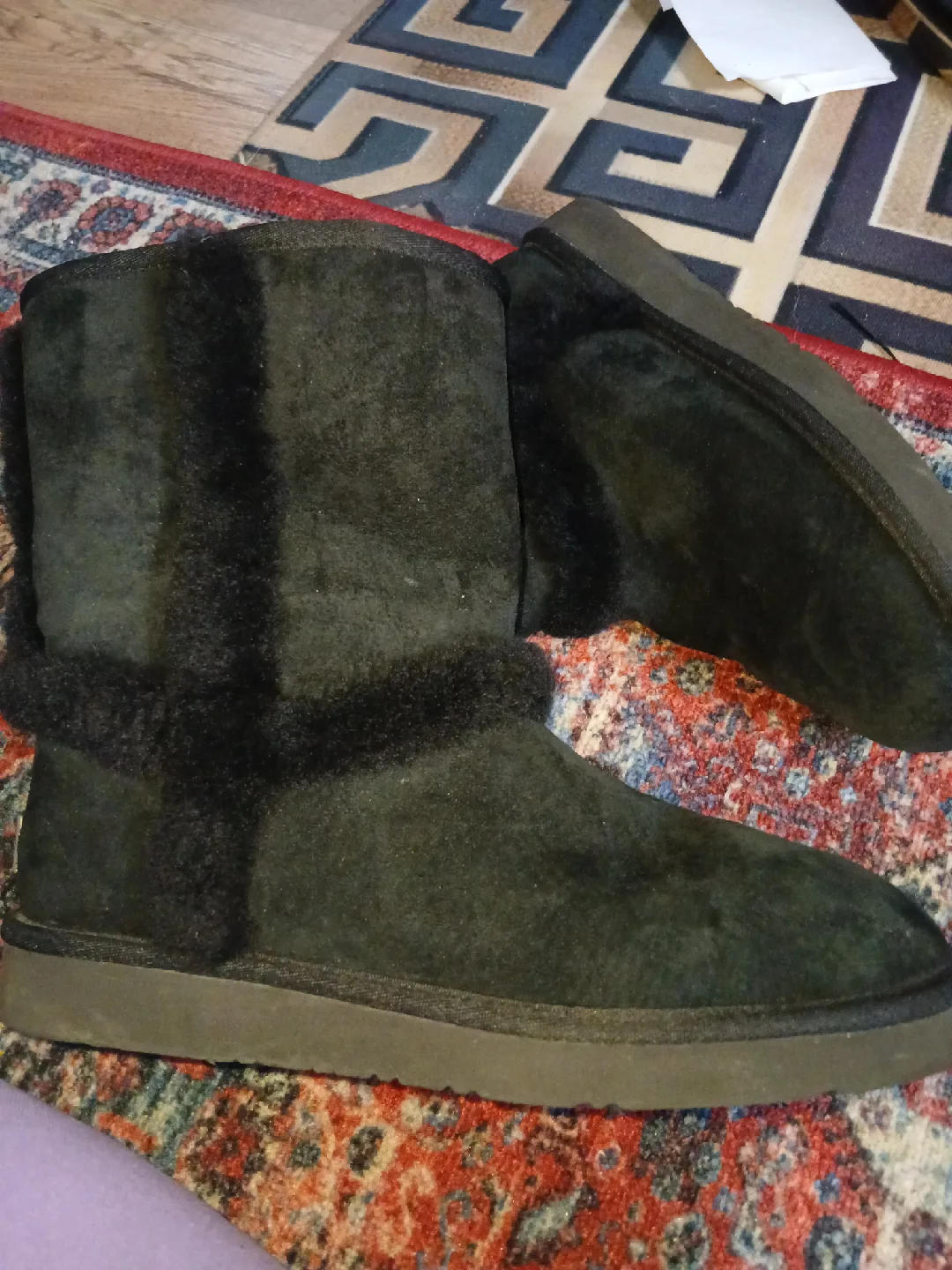 UGG Black Suede Boots thumbnail