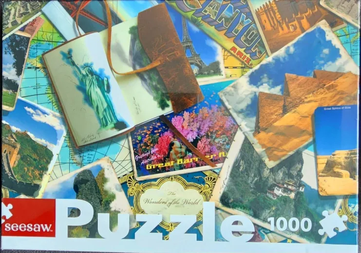 Seesaw Wonders of the World 1000 Piece Jigsaw Puzzle thumbnail