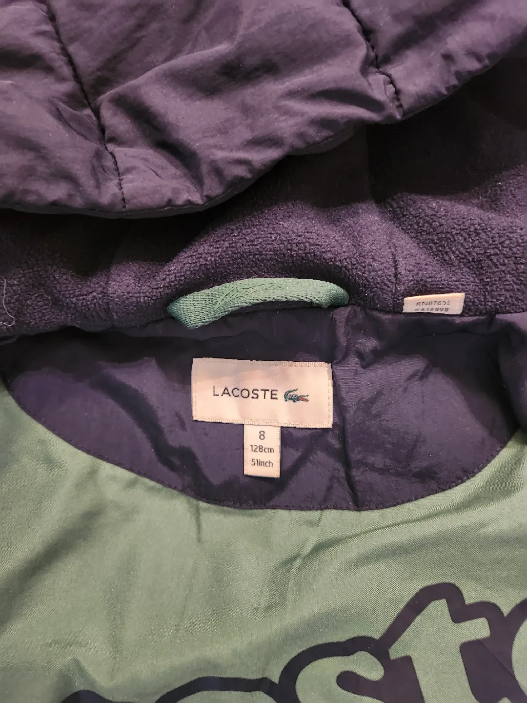 Lacoste Kids Down Jacket (Size 8) image indicator(3)