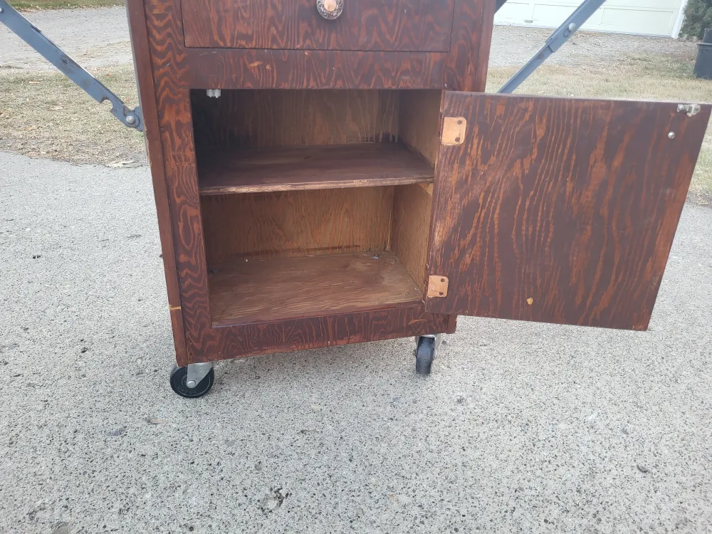 ✨ Folding Drop-Leaf Storage Table / Cart on Wheels ✨ image indicator(3)