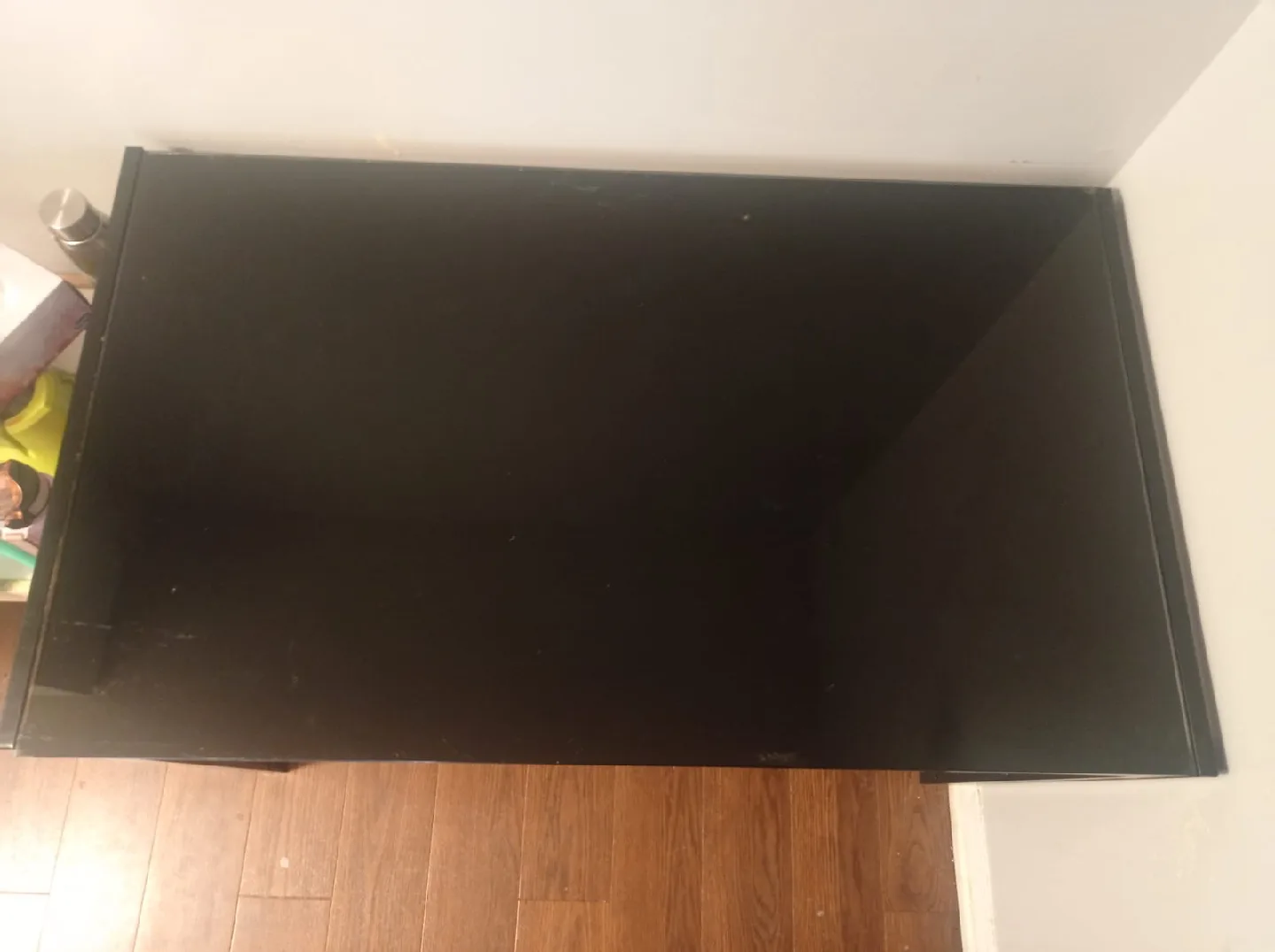 Black Glass Top Dining/Office Table image indicator(2)