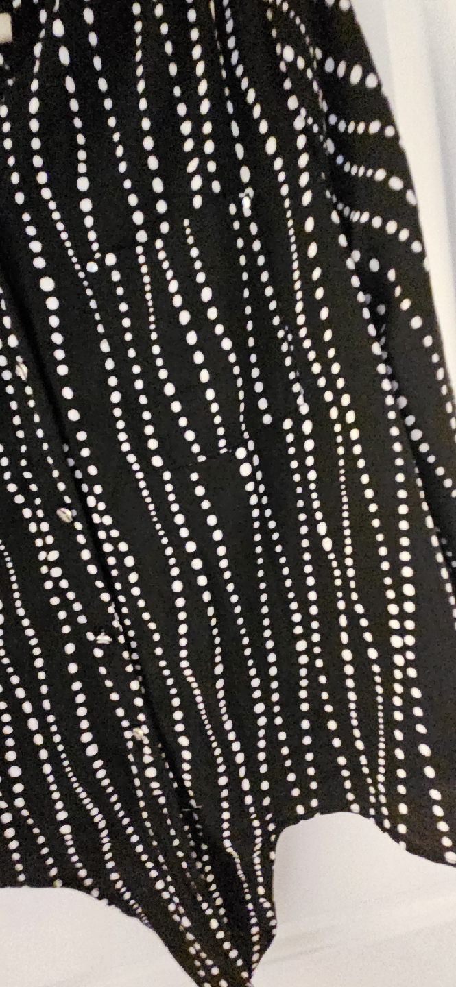 Adrienne Vittadini Black & White Tie-Front Blouse - Size S - photo 5