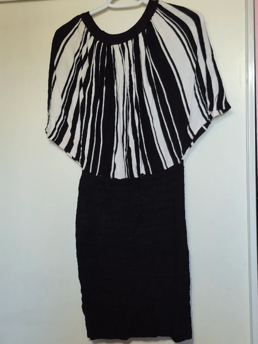 Striped Dress - Brown, Black, Blue image indicator(2)