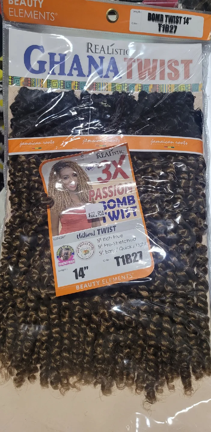 1 pkg Crochet Passion Ghana Twist 14" Hair image indicator(6)