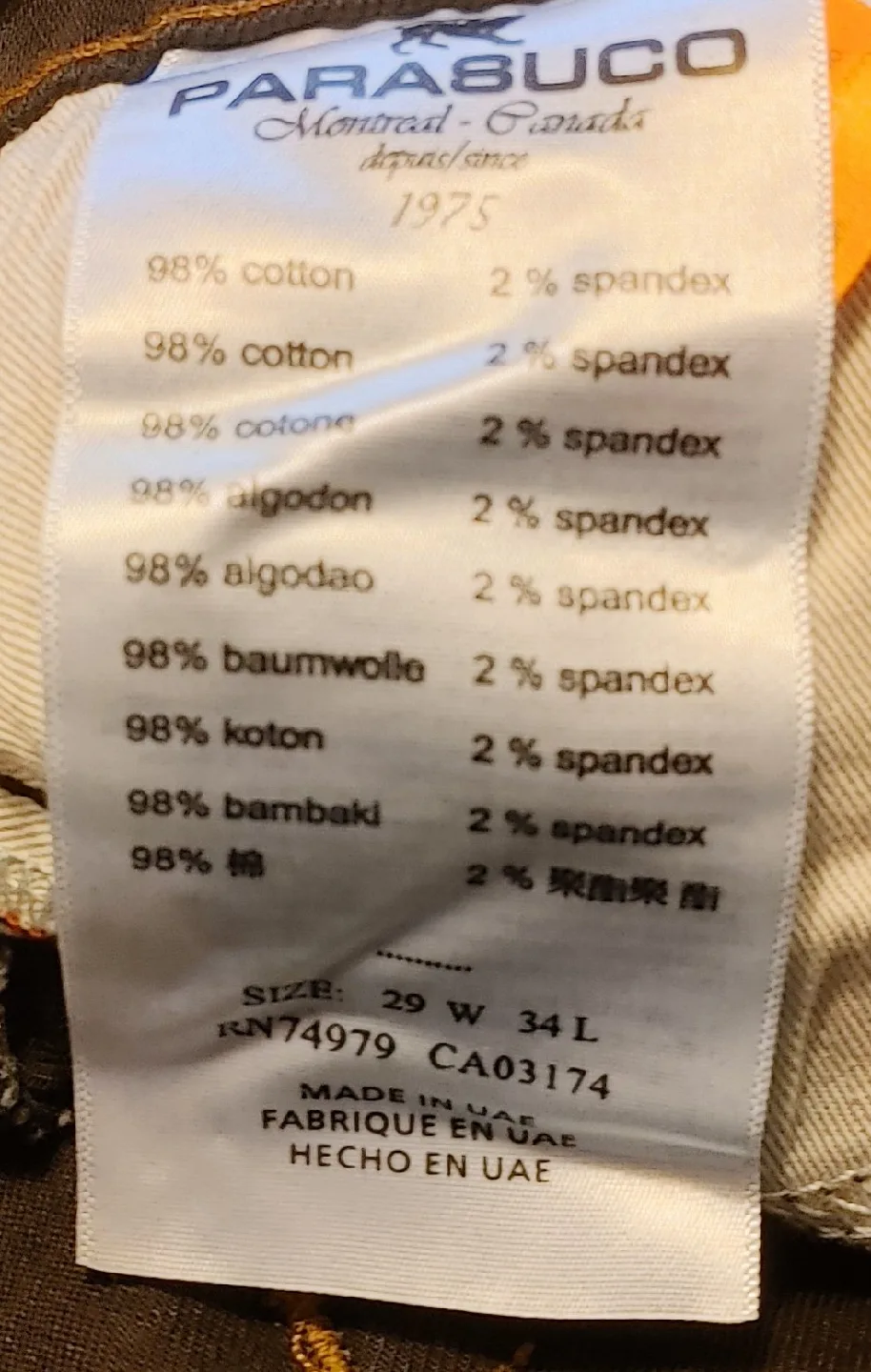 Parasuco Denim Jeans Indigo Size 29/34 image indicator(7)