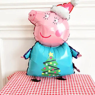 Brand New Peppa Family Christmas Balloon in set of 4