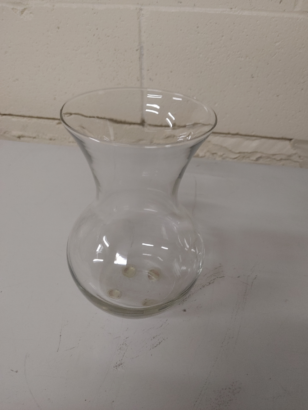 Assorted Clear Glass Vases
