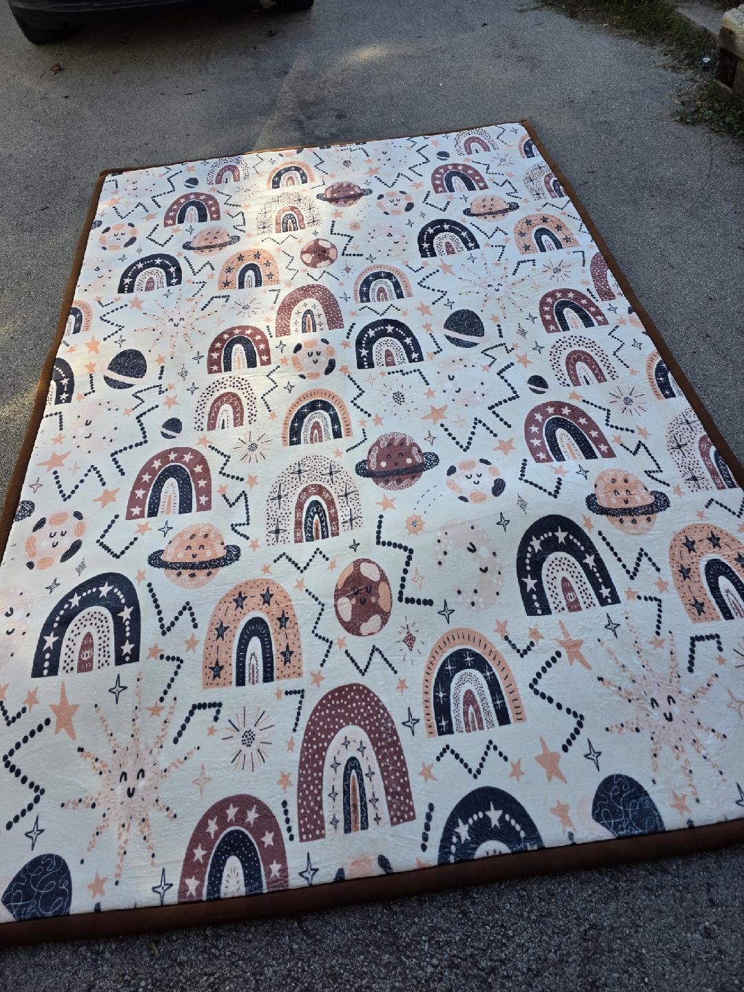 Rainbow & Planets Play Mat