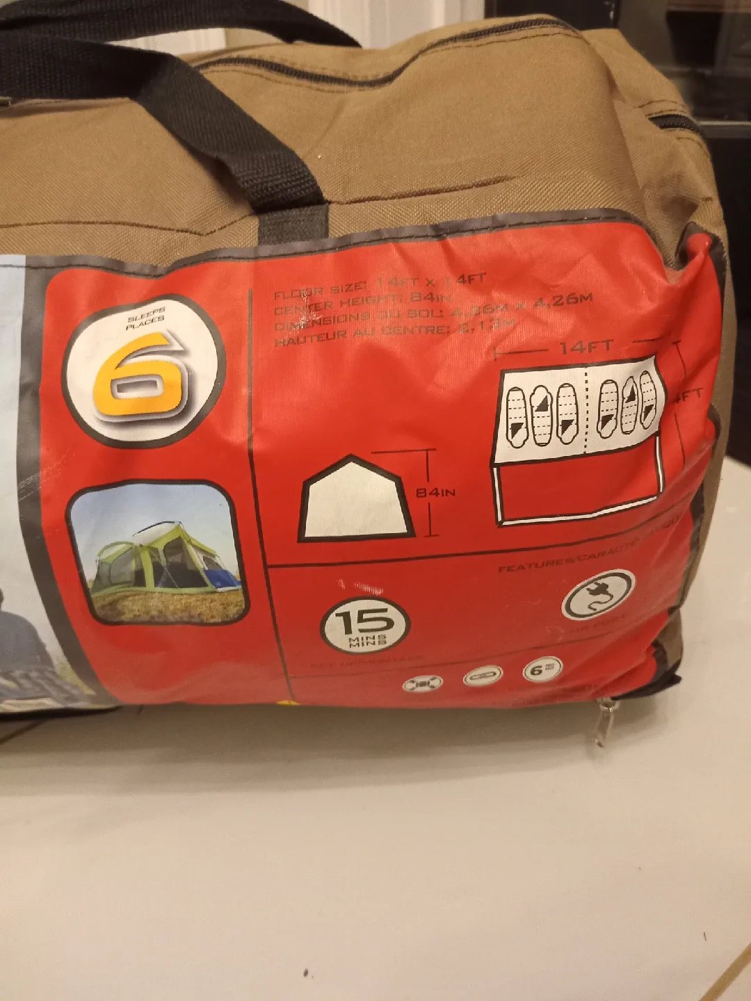 Ventura Farrington 14ft 6-Person Tent image indicator(2)