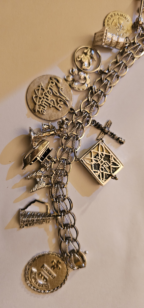 Vintage Silver Charm Bracelet - photo 2
