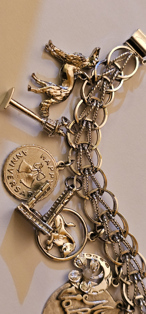 Vintage Silver Charm Bracelet - photo 4