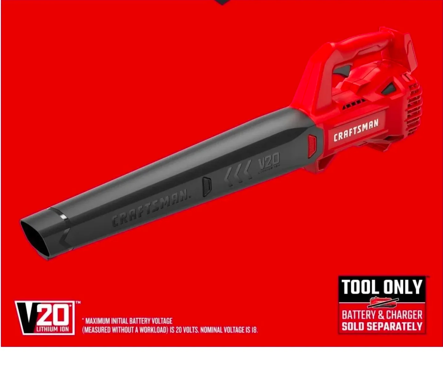 CRAFTSMAN V20 Cordless Leaf Blower, Hard Surface Blower image indicator(2)