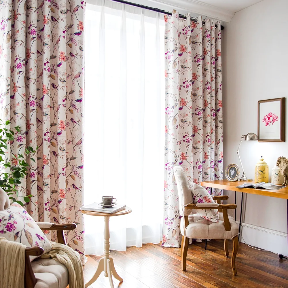 Bird Print Curtains/drapes
