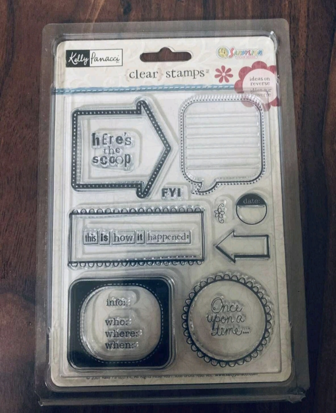 Sandylion Kelly Panacci Clear Stamps Scrapbooking