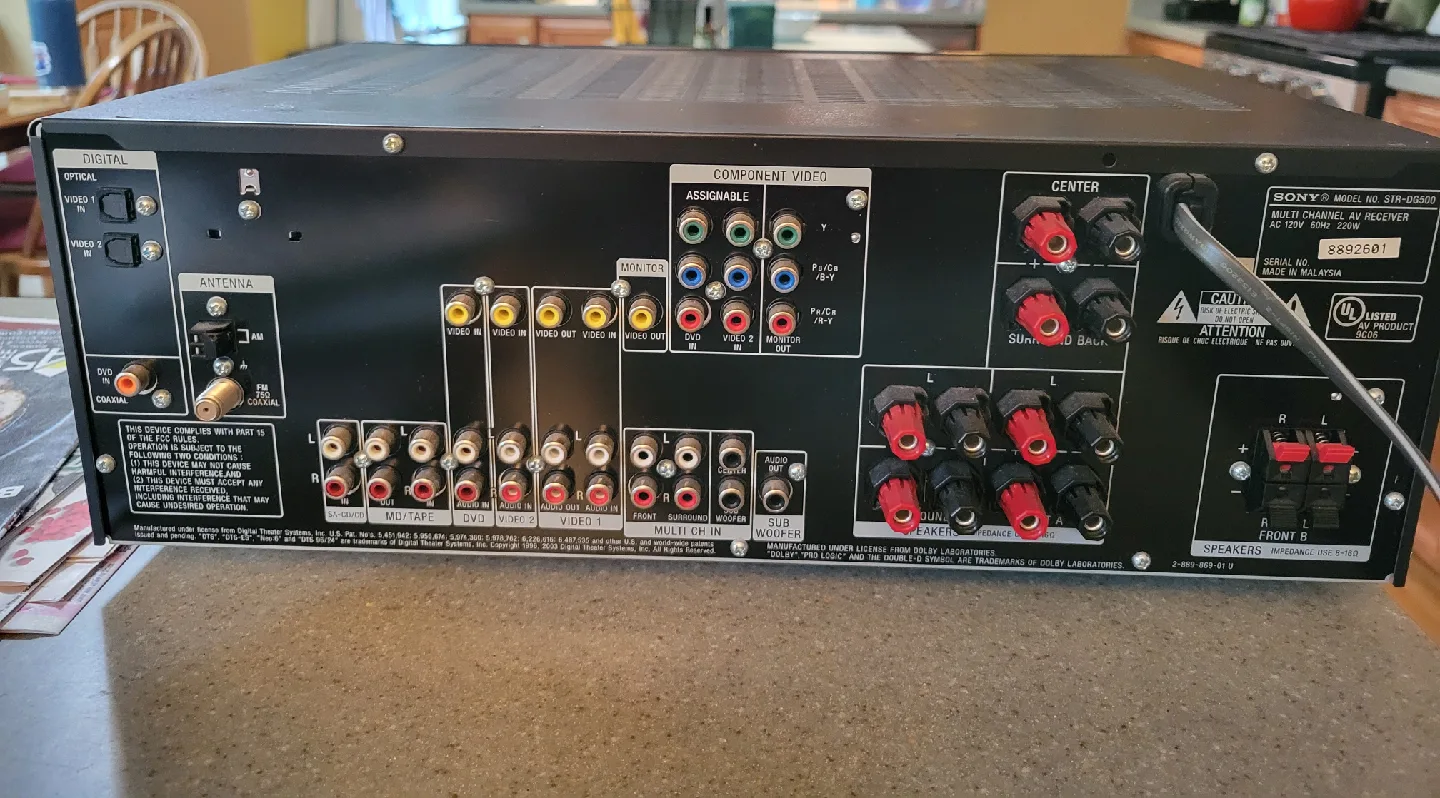 Sony STR-DG500 Multi Channel AV Receiver image indicator(2)