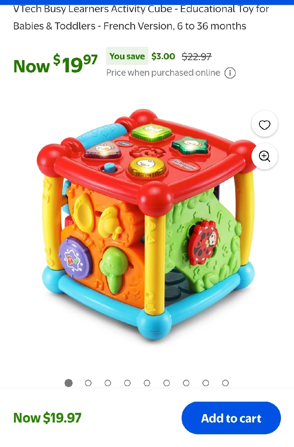VTech Busy Learners Activity Cube - French Version