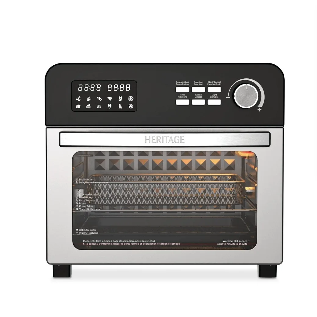 Heritage digital convention air fryer toaster oven silver image indicator(2)